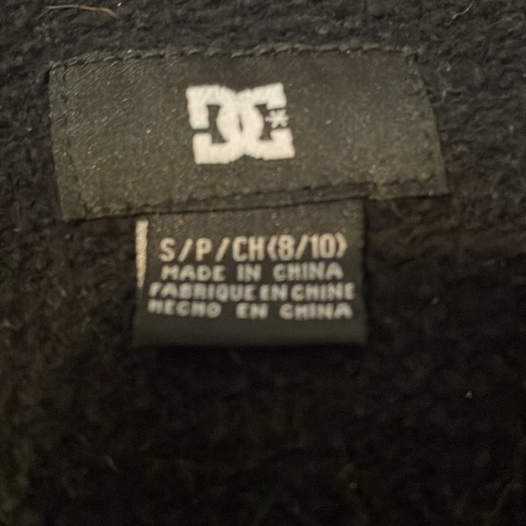 DC brand full zip black jacket with hood - Picture 3 of 4